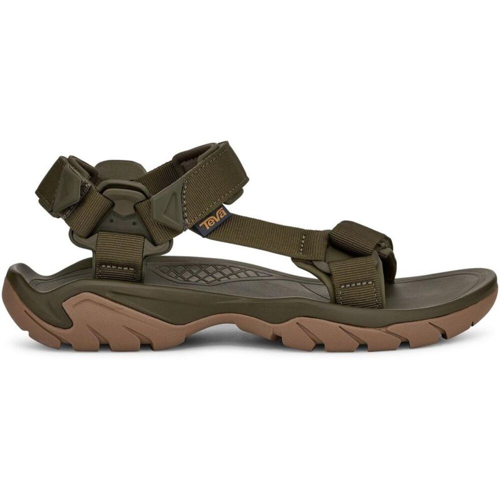 Teva Mens Fi 5 Adjustable Strap Walking Sandals / Green